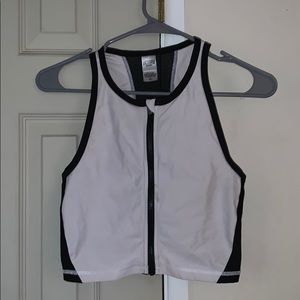 Victoria secrets sport zip crop top